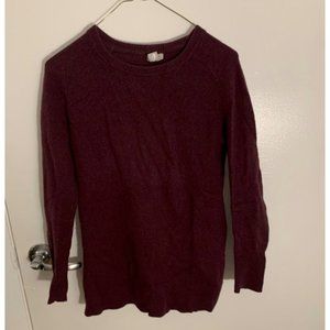 Purple Cashmere Sweater Crew Neck